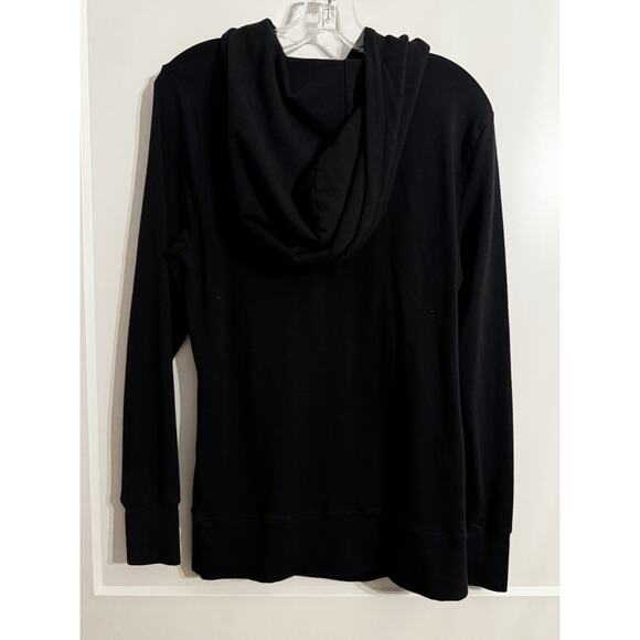 BUN MATERNITY Nursing Hoodie Sz S Black Discreet Winter Cozy Baby Feeding - Picture 3 of 6